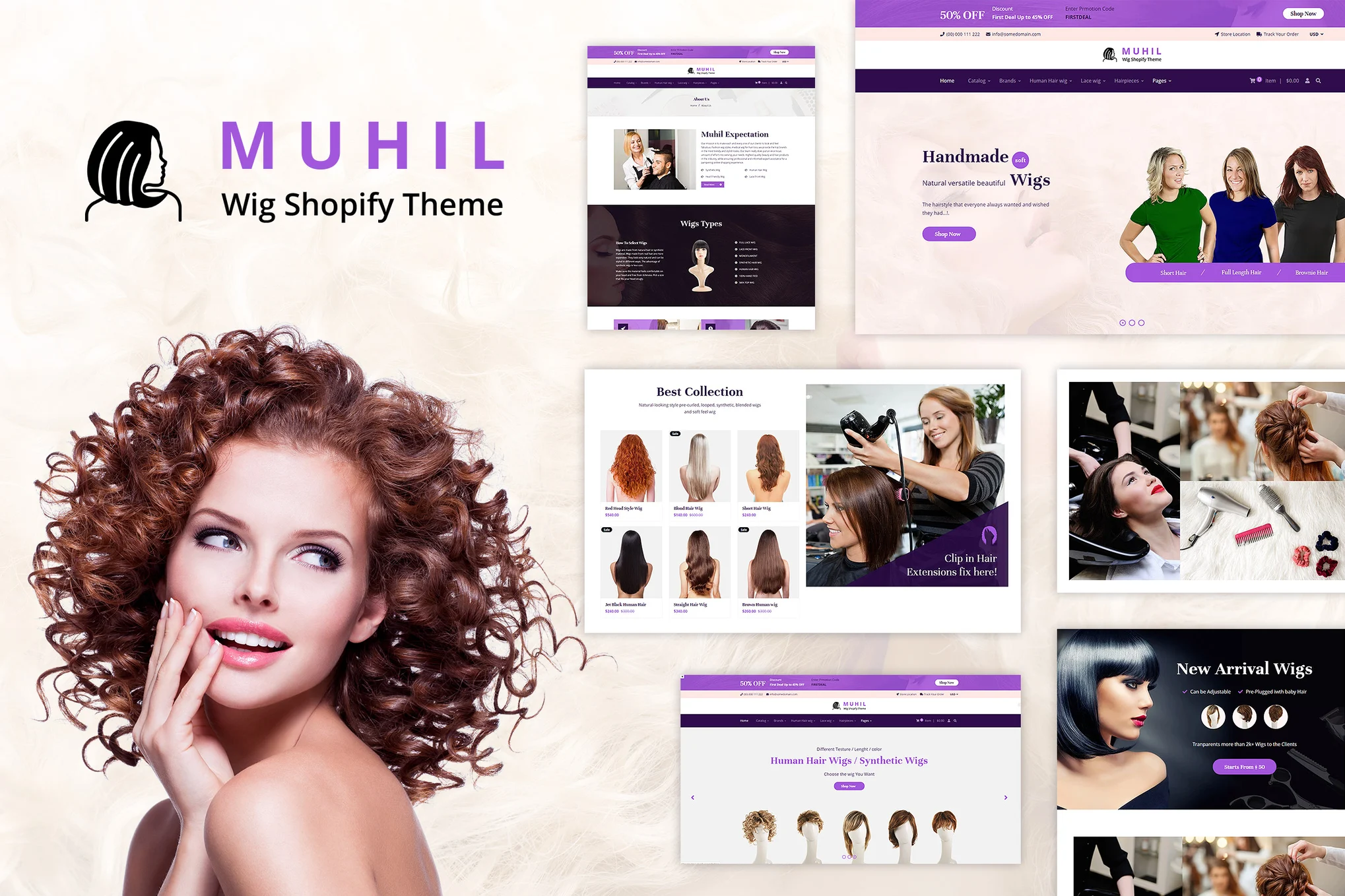 Muhil Wig Shopify Theme