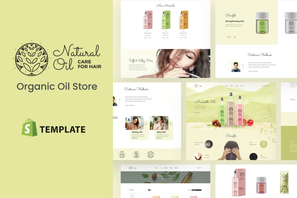 Natural Oil Hair Shopify Theme
