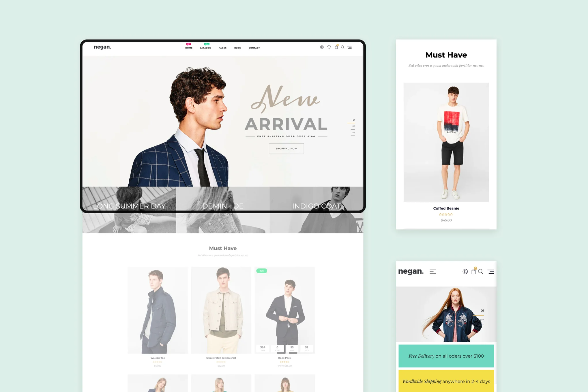 Negan Cloathing Shopify Theme