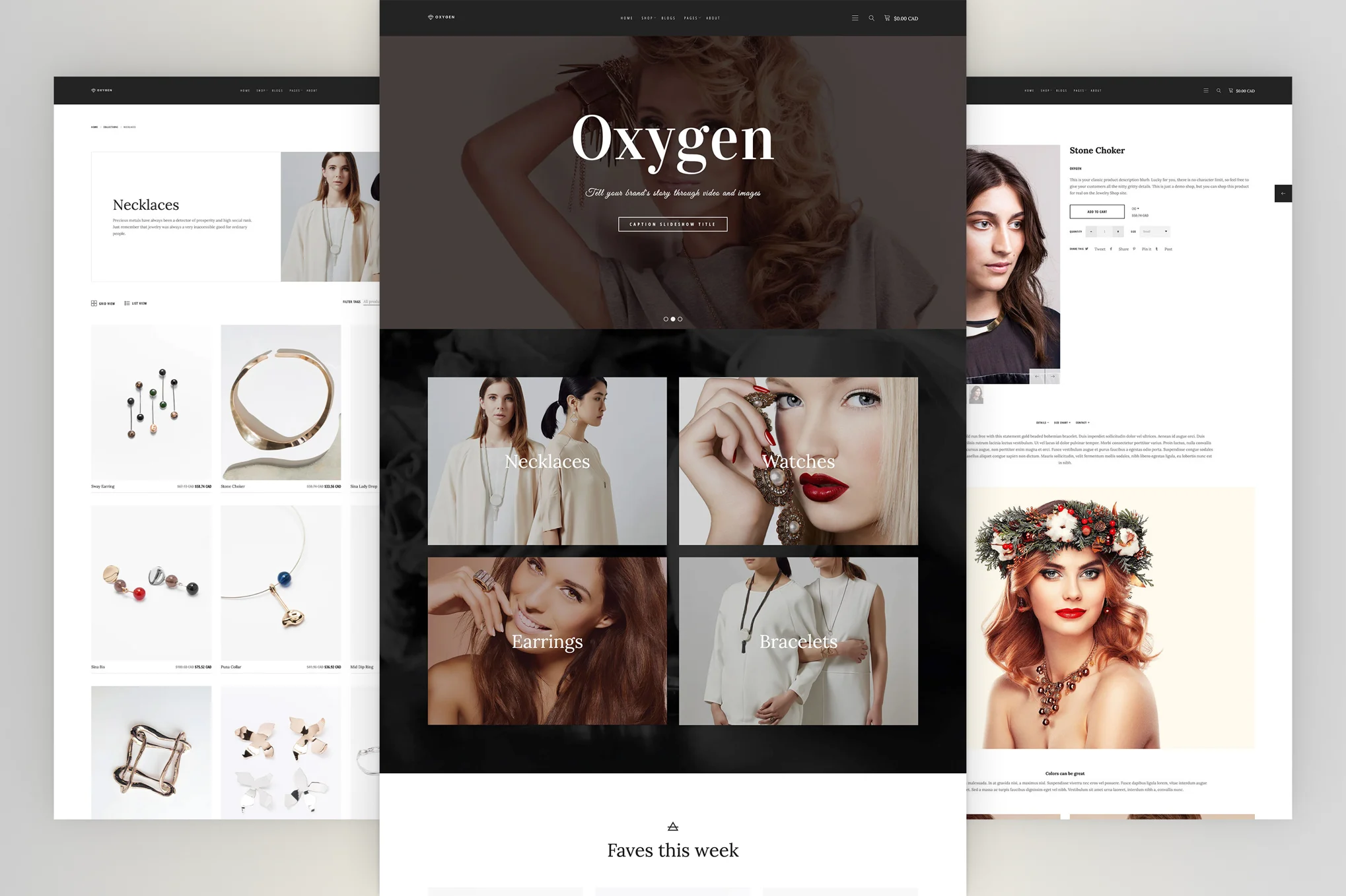 Oxygen Jewelry Shopify Theme