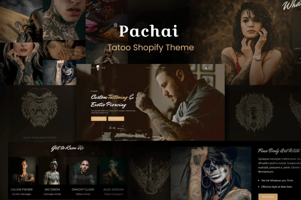 Pachai Tattoo Shopify Theme