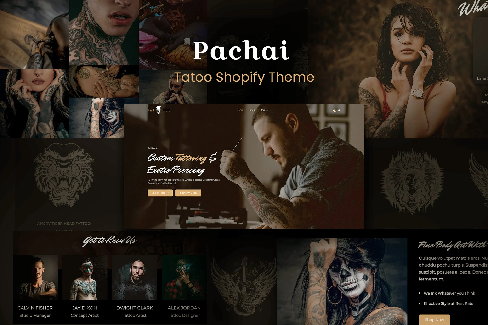 Pachai Tattoo Shopify Theme