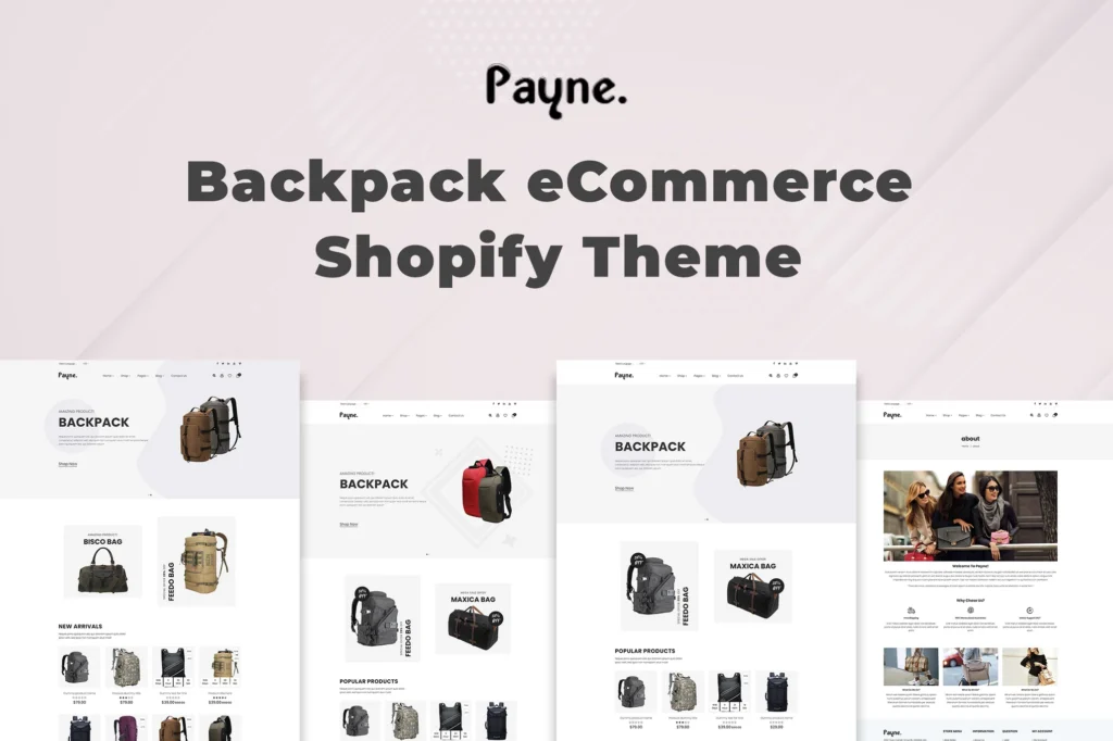 Payne Backpack Shopify Theme