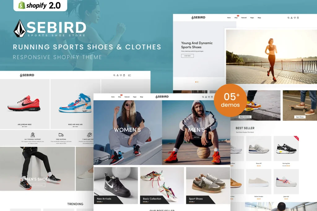 Sebird Sports Shoes Shopify Theme