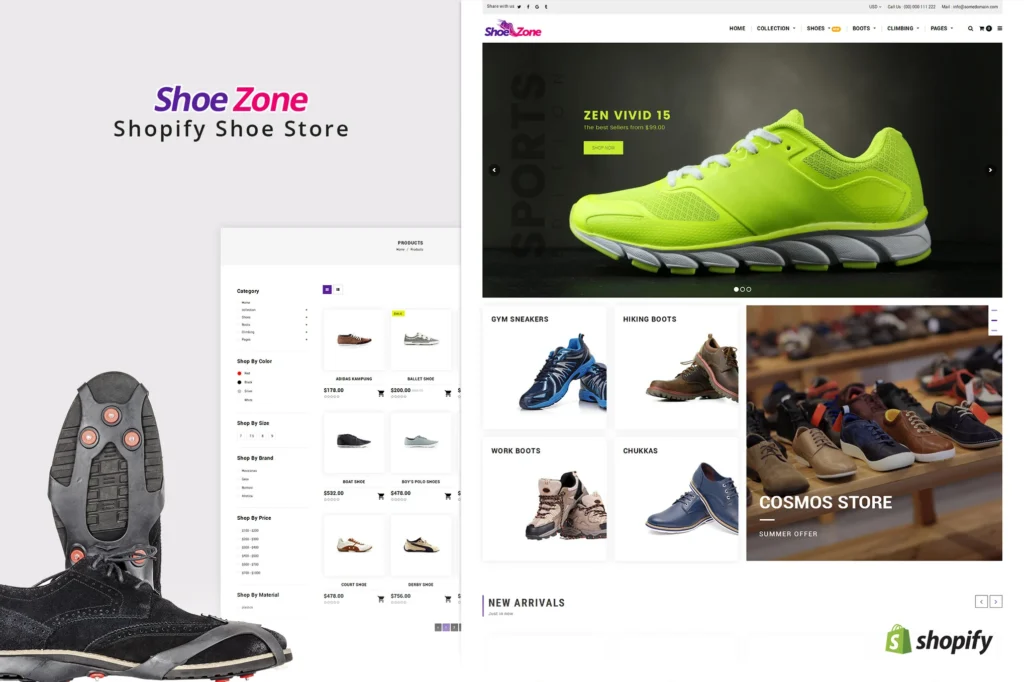 Zone Footwear Shopify Theme