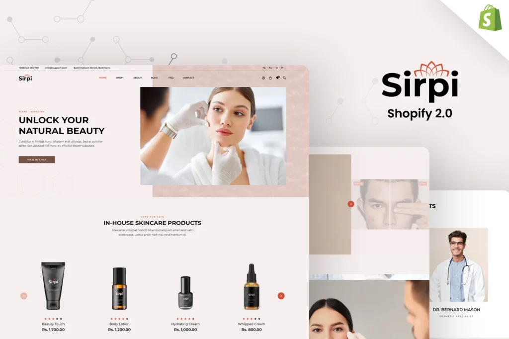 Sirpi Cosmetics Shopify Theme