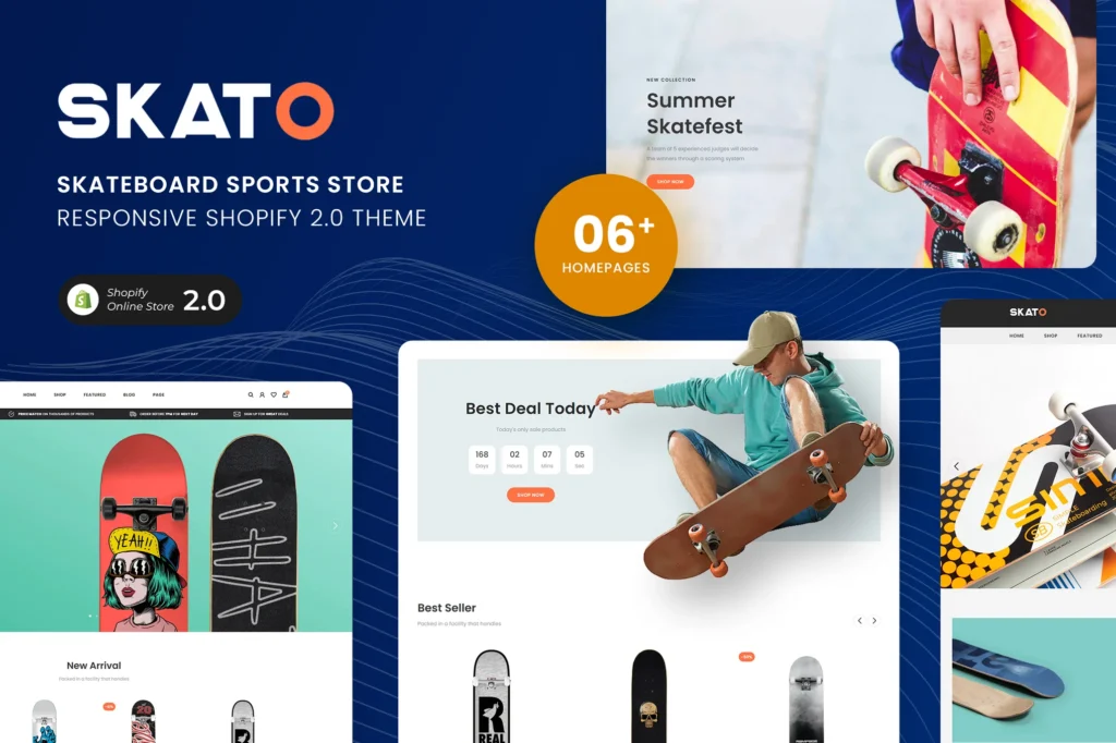 Skato Skateboard Store Shopify Theme