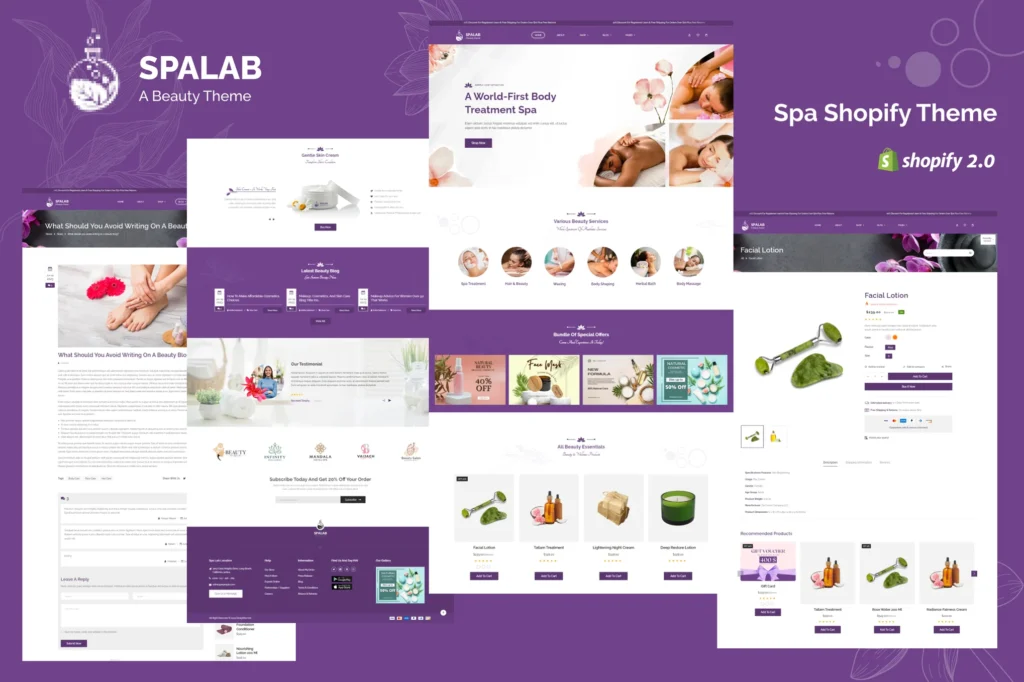 Spa Lab Cosmetics Shopify Theme