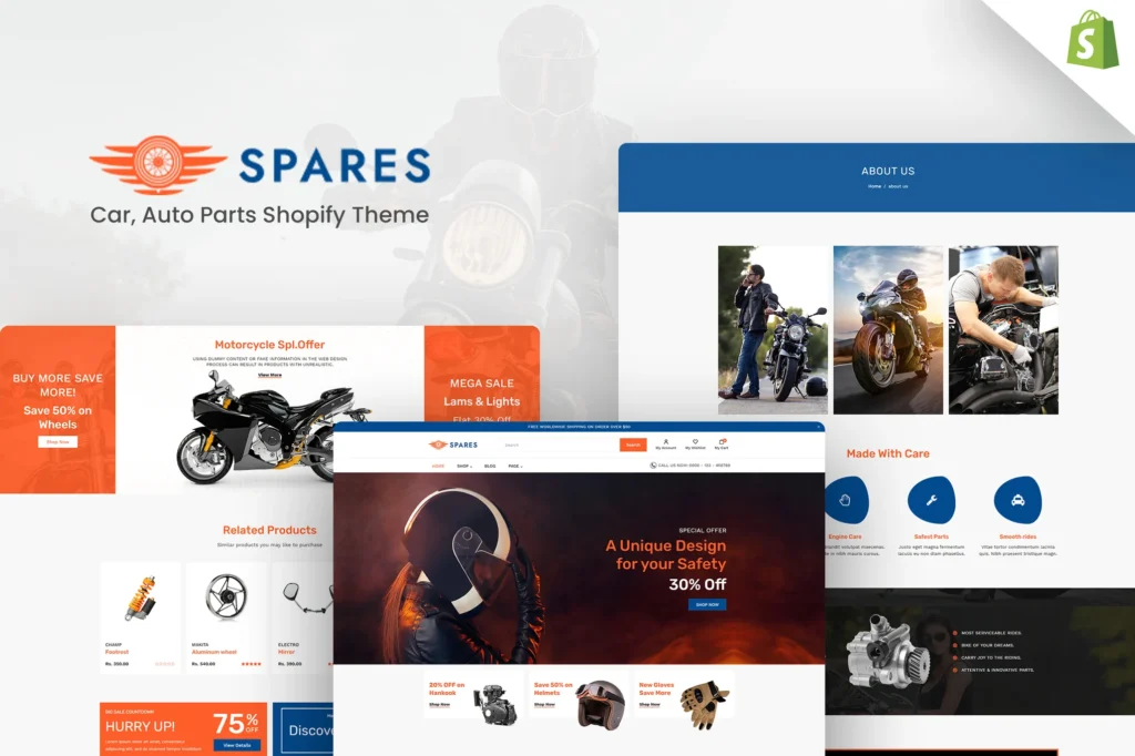 Spares Automotive Shopify Theme