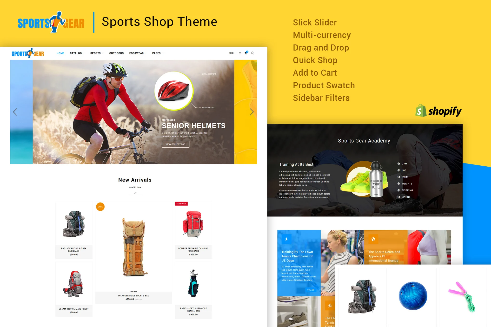 Sports Gear Shop Shopify Theme
