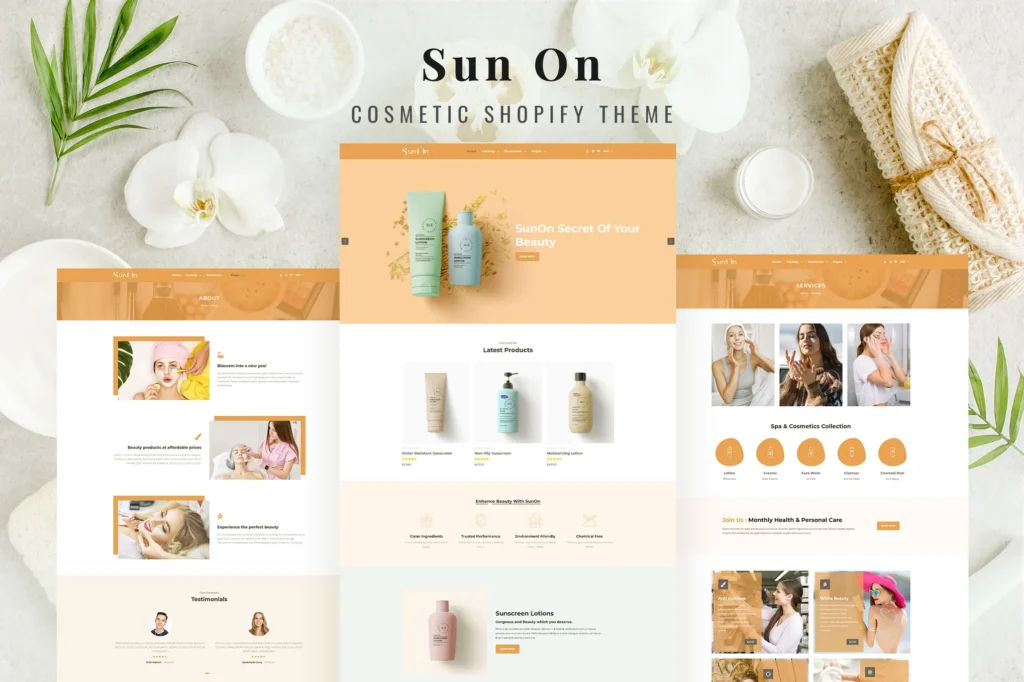 SunOn Skin Care Shopify Theme