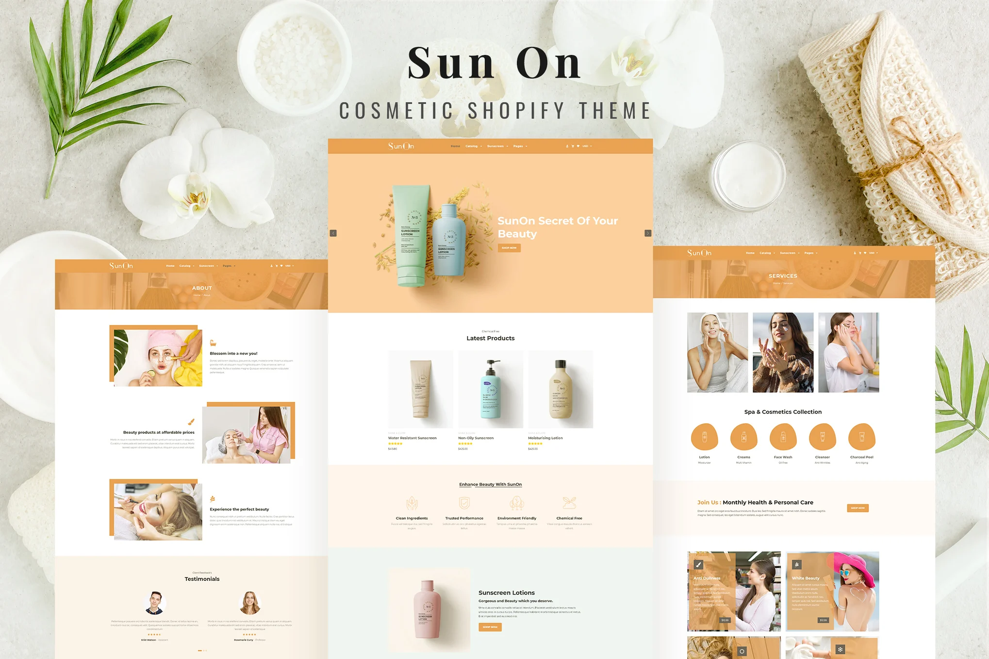 SunOn Skin Care Shopify Theme