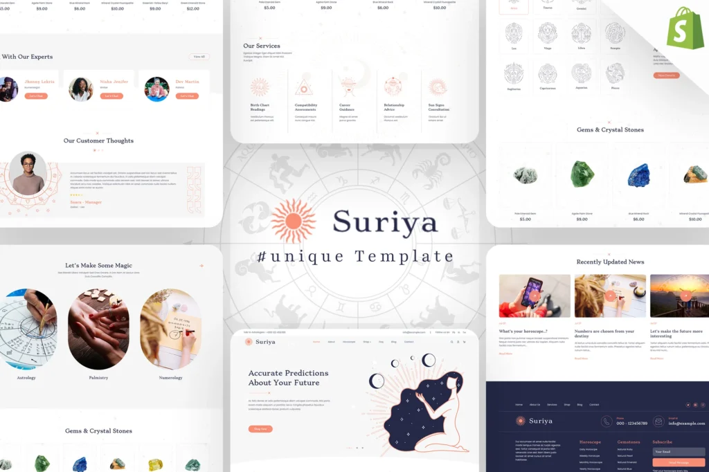 Suriya Astrology Shopify Theme