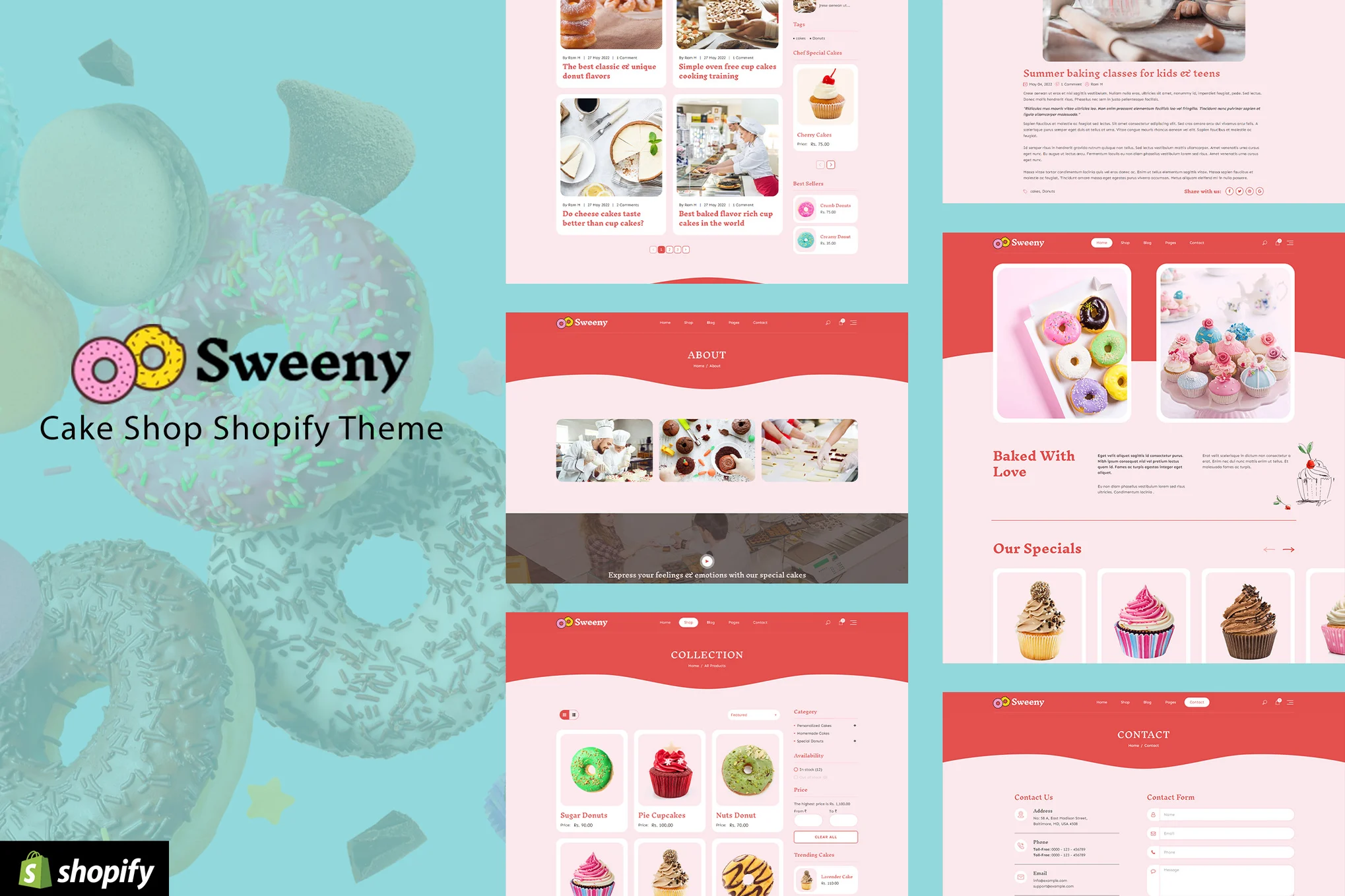 Sweeny Cafe Bakery Shopify Theme