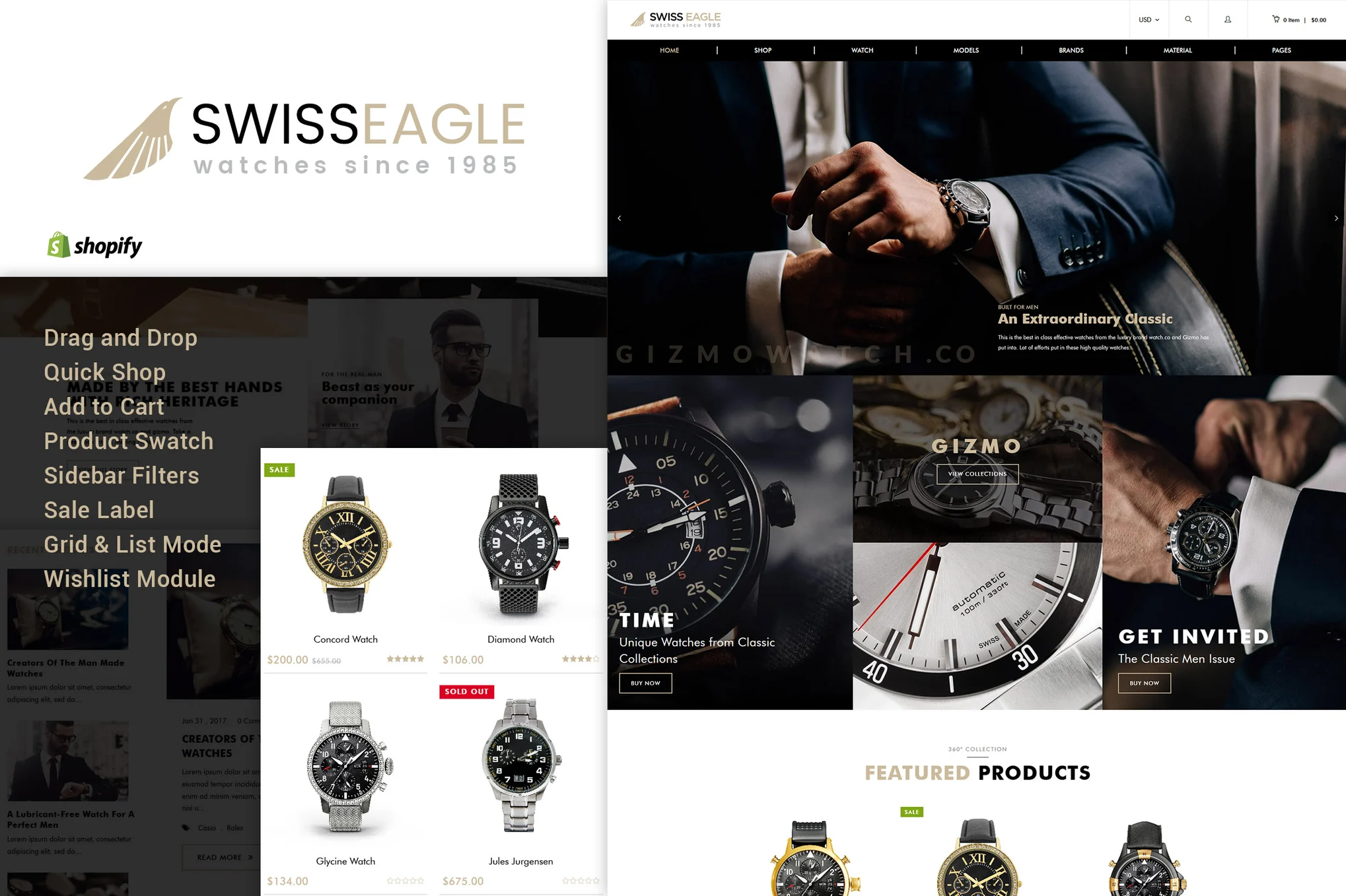 Swiss Eagle Watch Shopify Theme