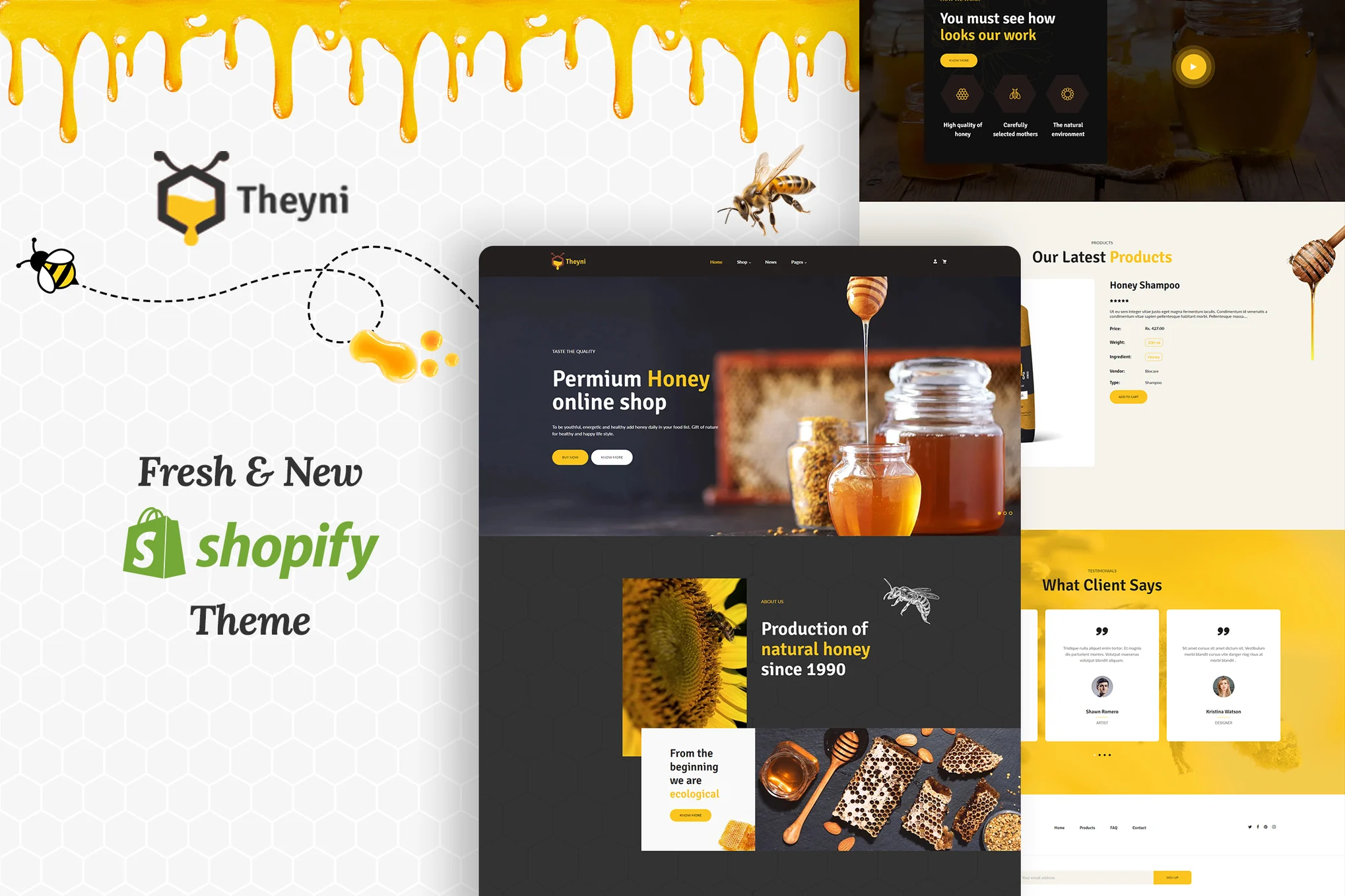 Theyni Honey Shop Shopify Theme