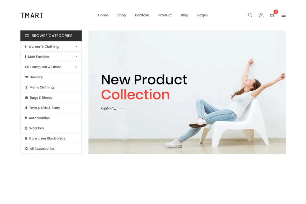 Tmart Minimalist Shopify Theme