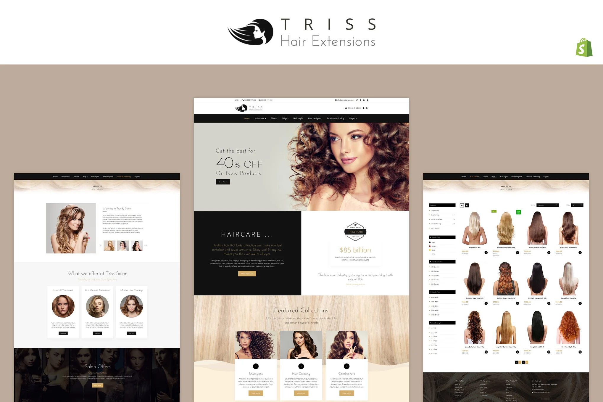 Triss Salon Shopify Theme