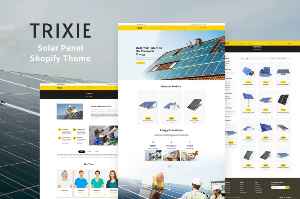Trixe Solar Shopify Theme