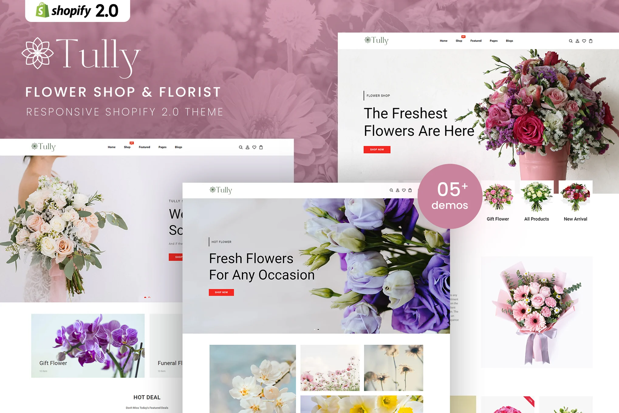 Tully Flower Shop Shopify Theme
