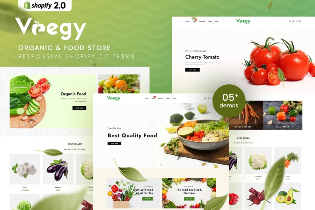 Vaegy Food Store Shopify Theme
