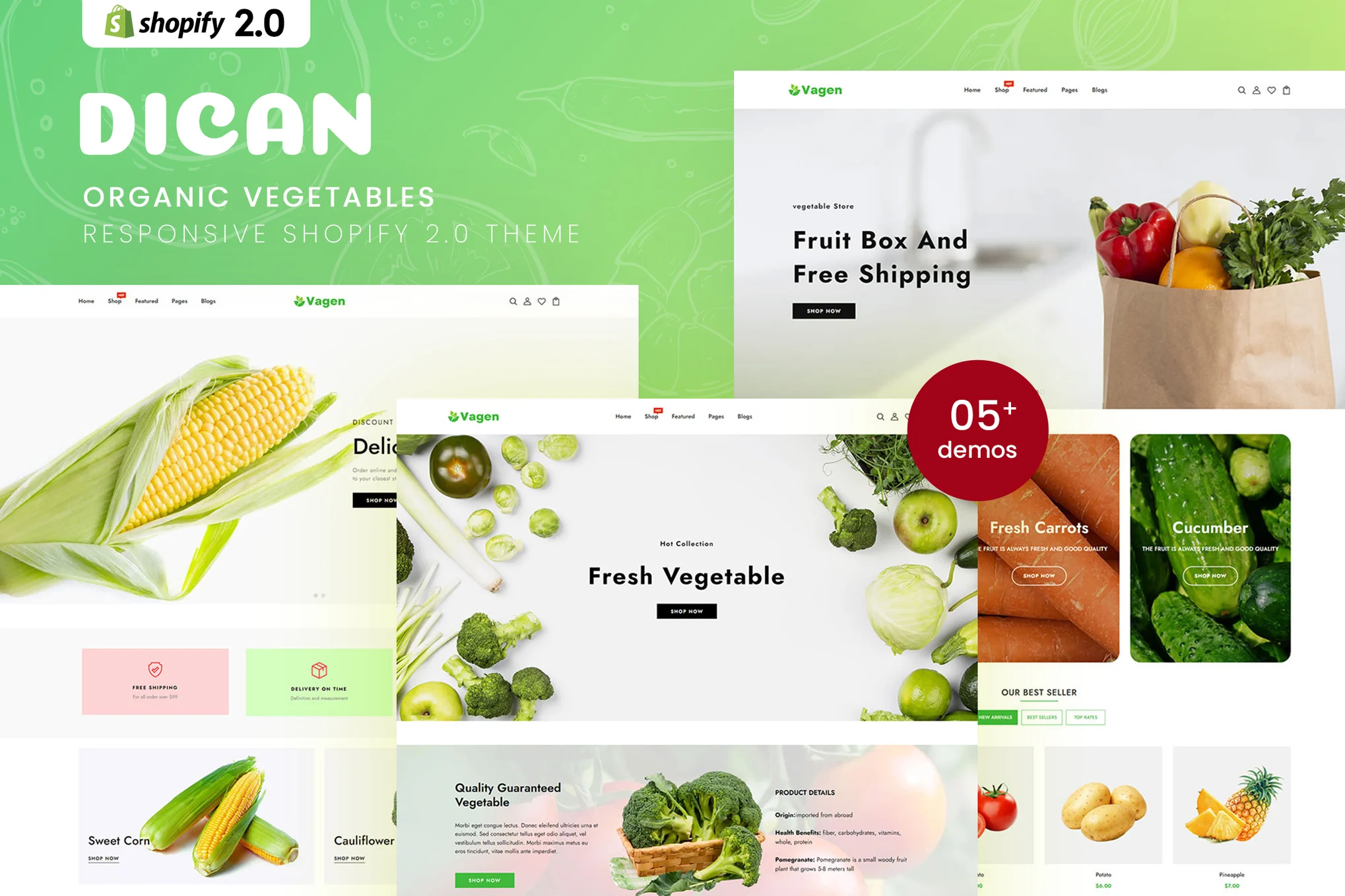 Vagen Vegetables Shopify Theme