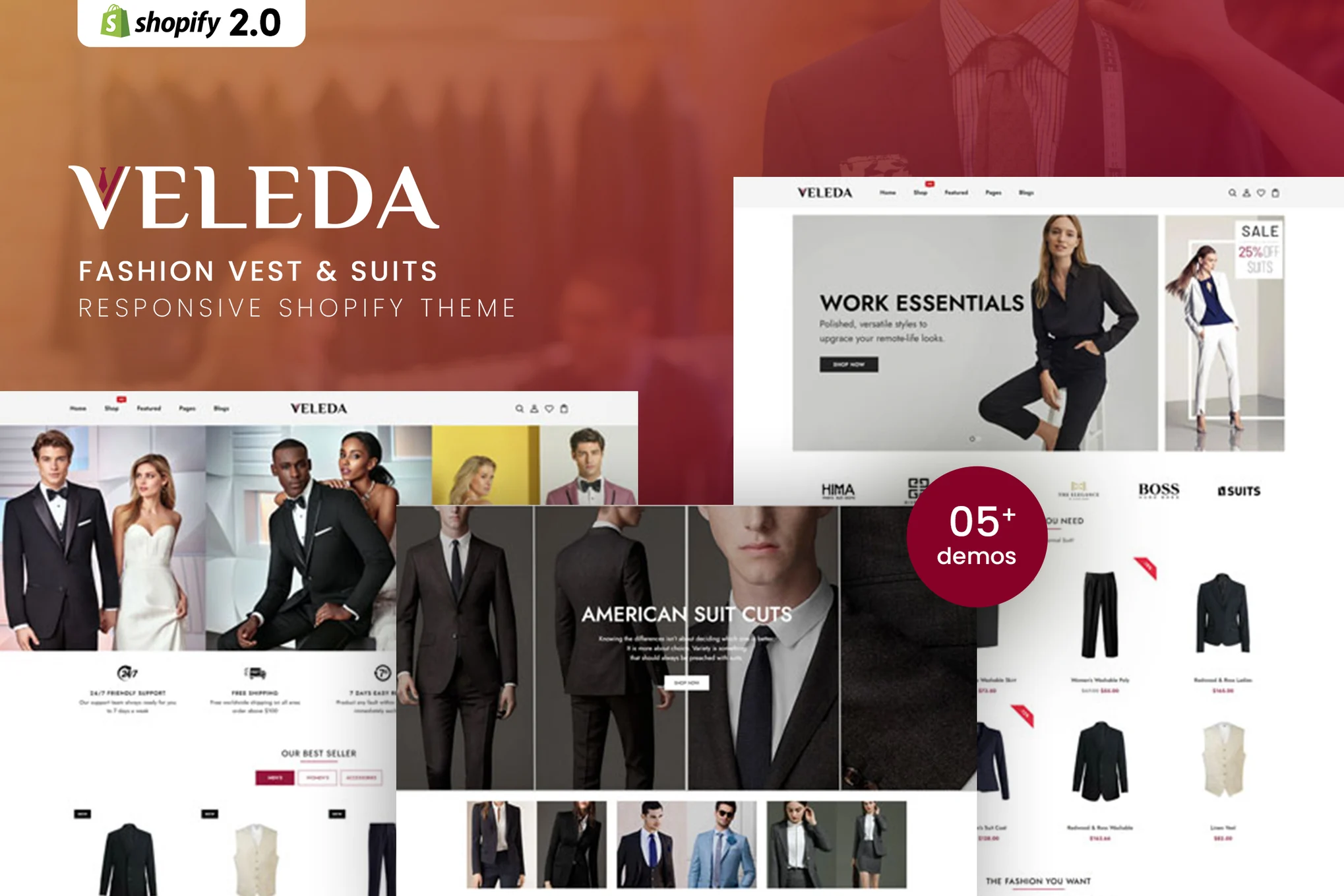 Veleda Suits Shopify Theme