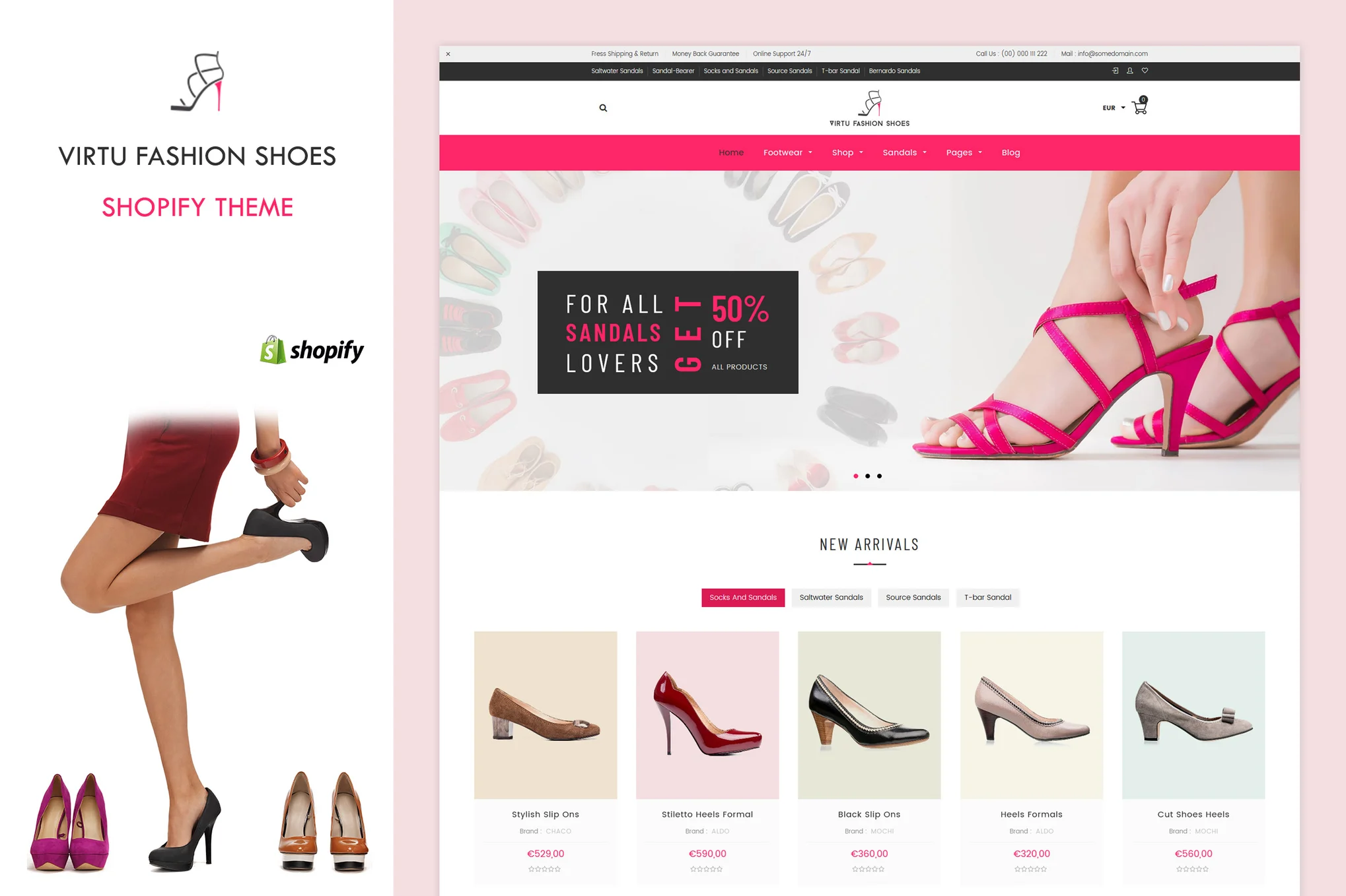 Virtu Shoes Store Shopify Theme