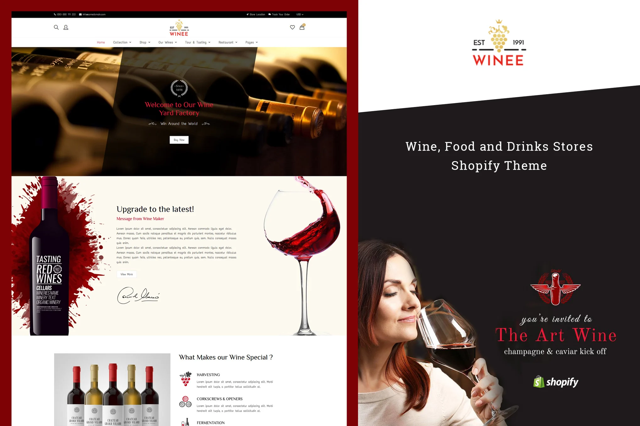Winee Winery Shopify Theme