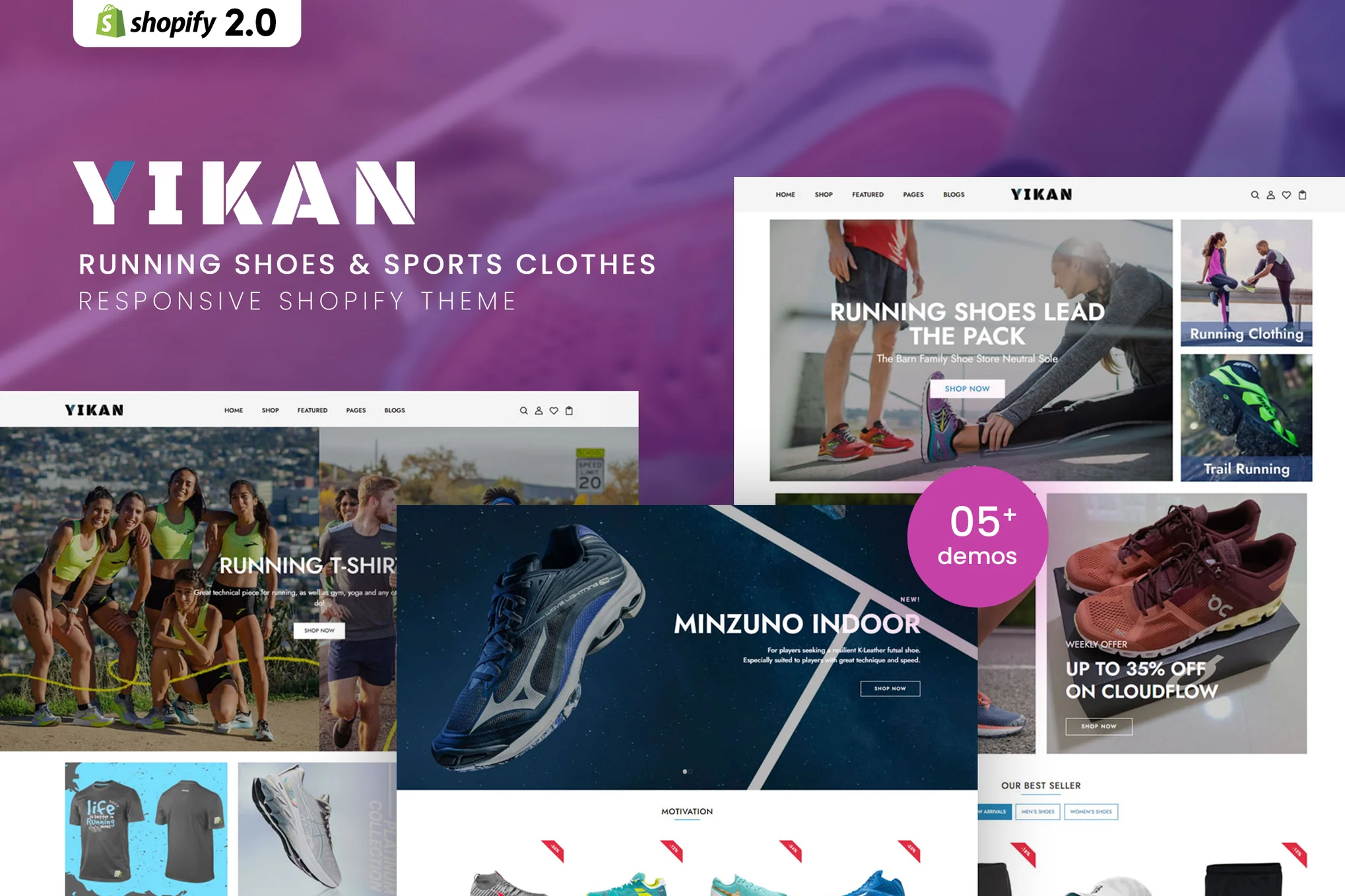 Yikan Running Shoes Shopify Theme