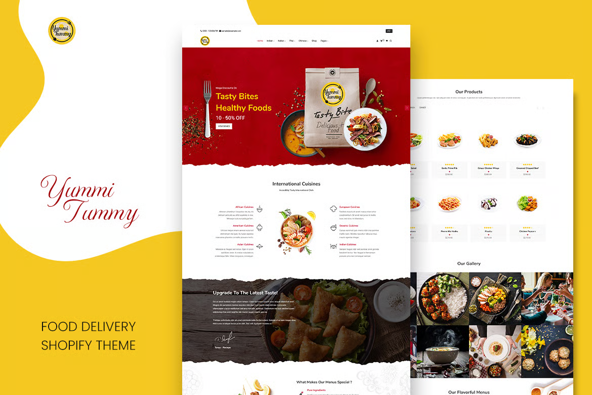 Yummi Food Delivery Shopify Theme