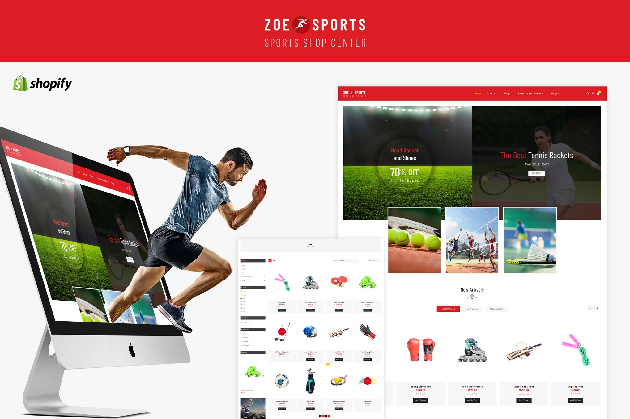 Zoe Sport Shopify Theme