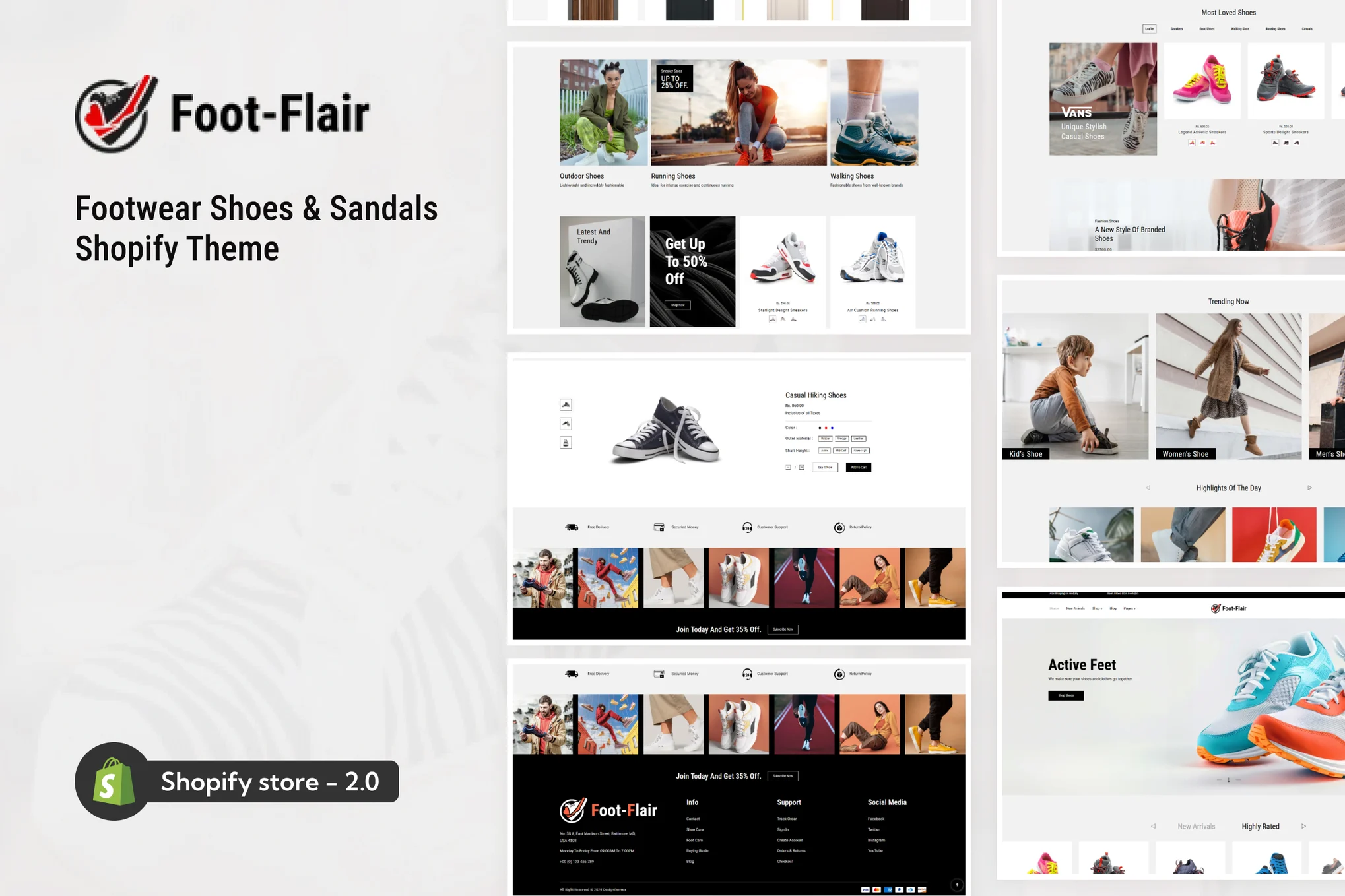 FootFlair Footwear Shopify Theme
