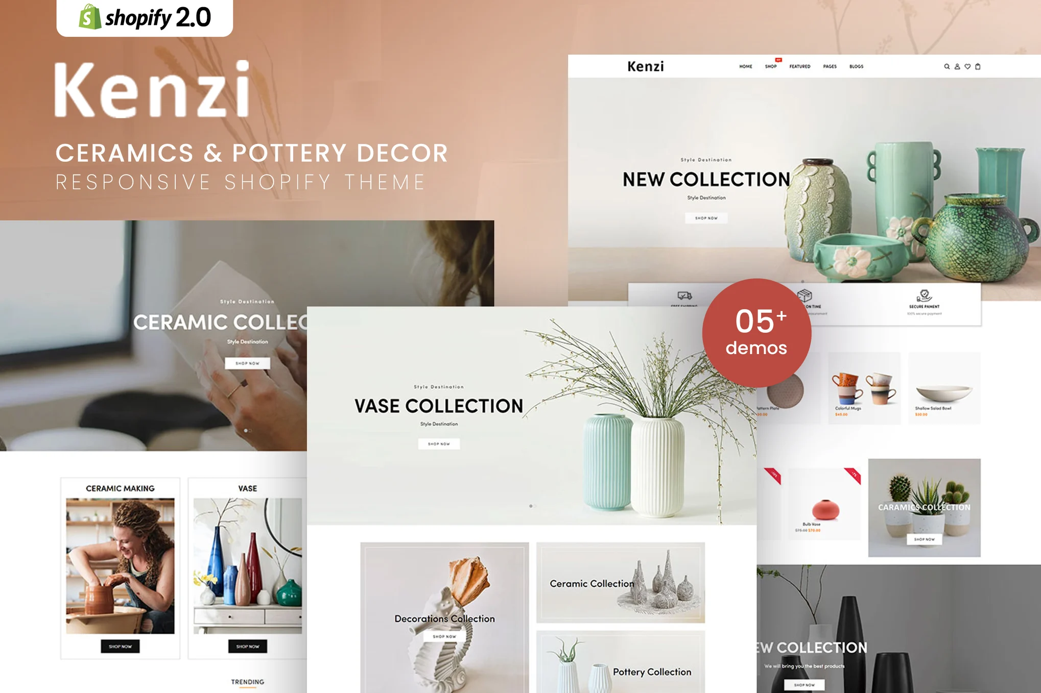 Kenzi Ceramics Shopify Theme