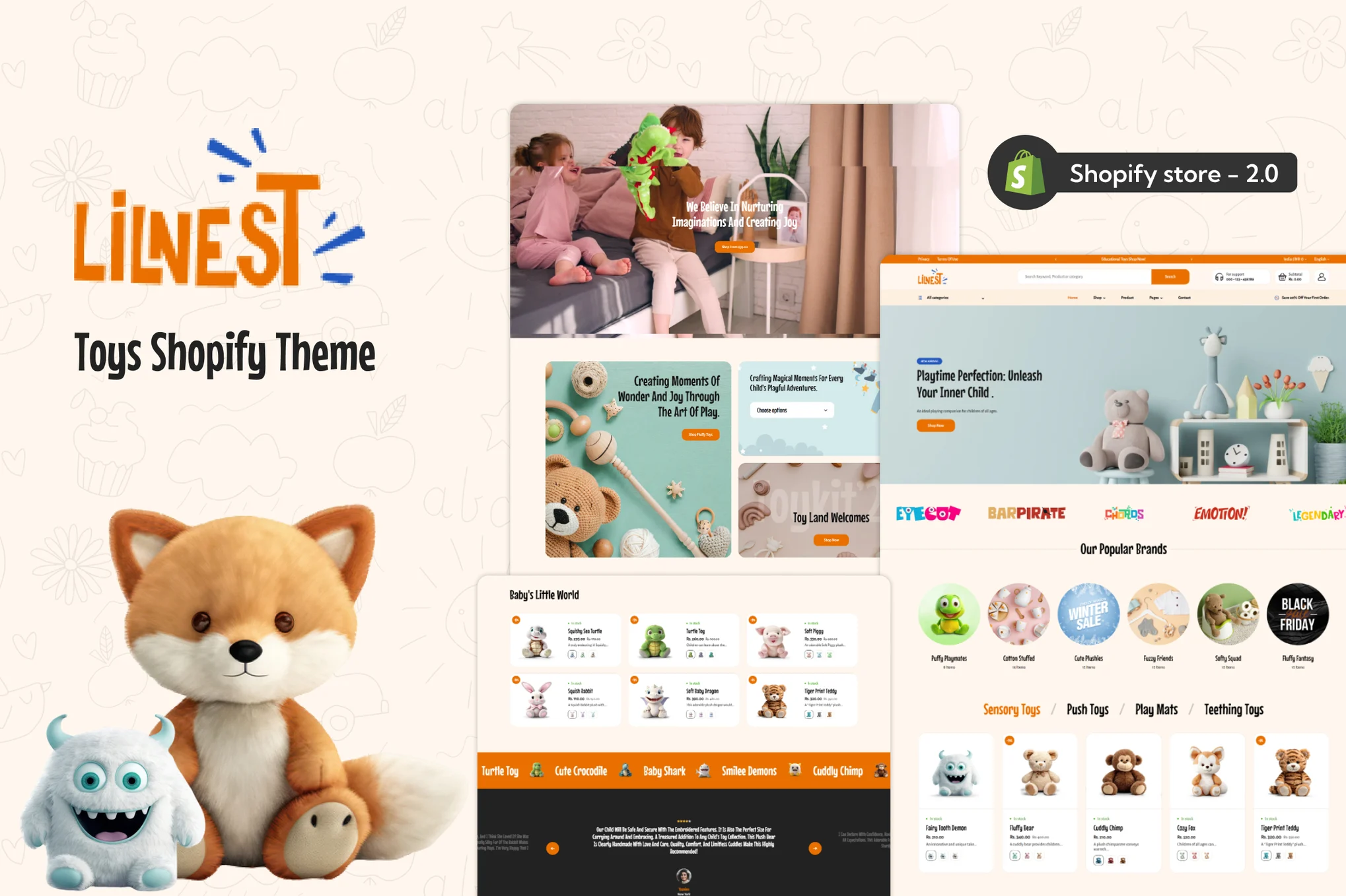 Lilnest Kids Toys Shopify Theme