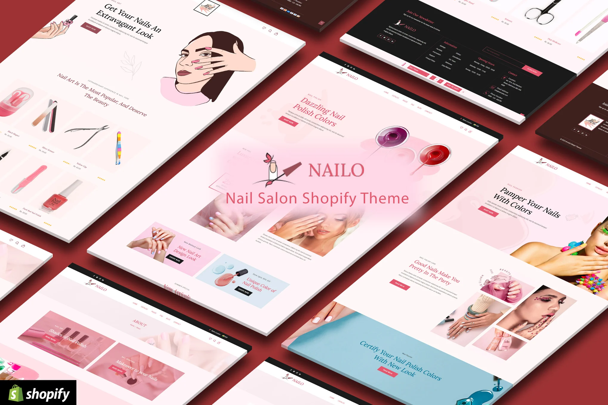 Nailo Cosmetics Shopify Theme