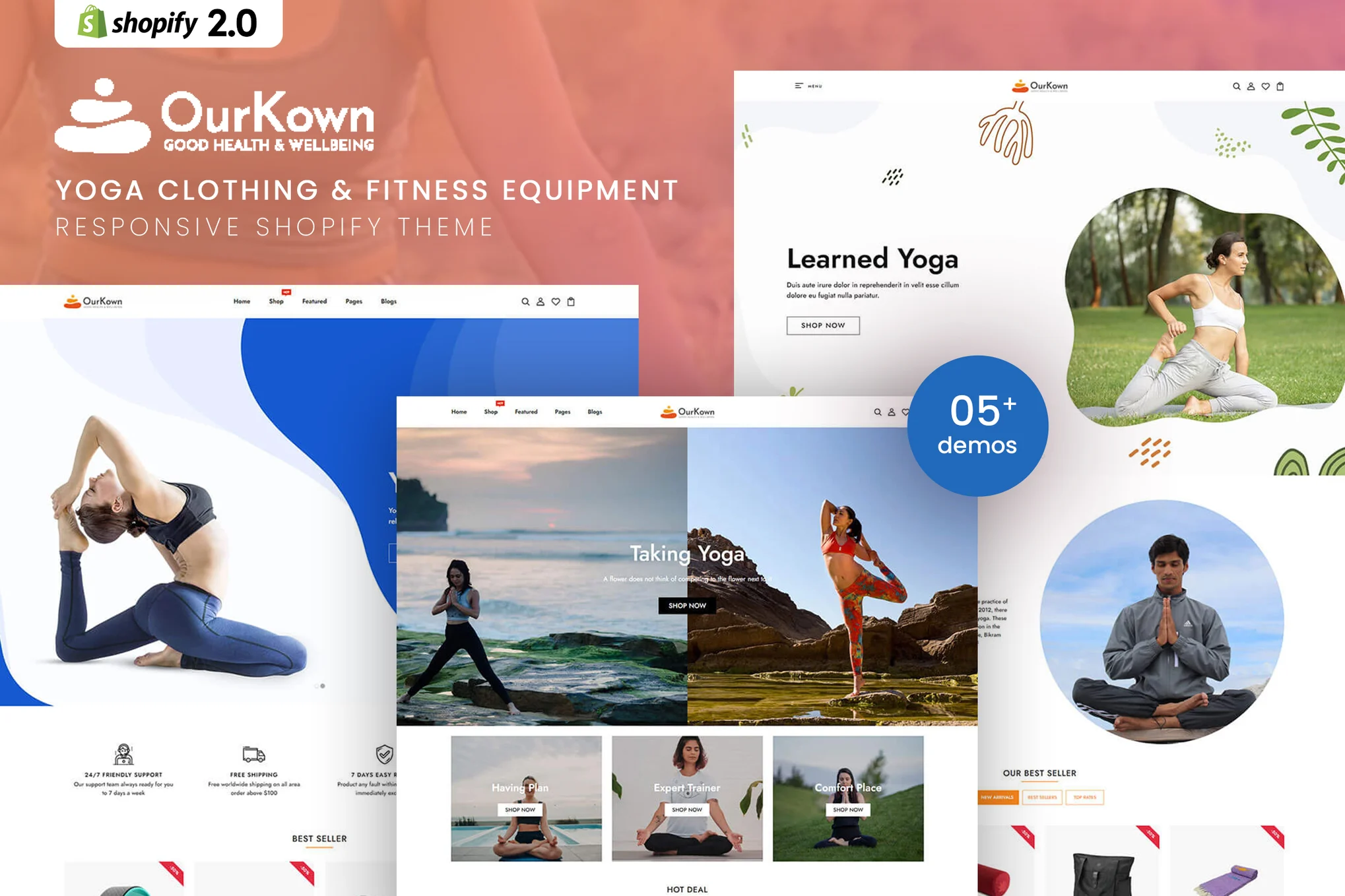 Ourkown Yoga Shopify Theme